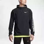 nike shield running jacket vestes course pour homme big nike back